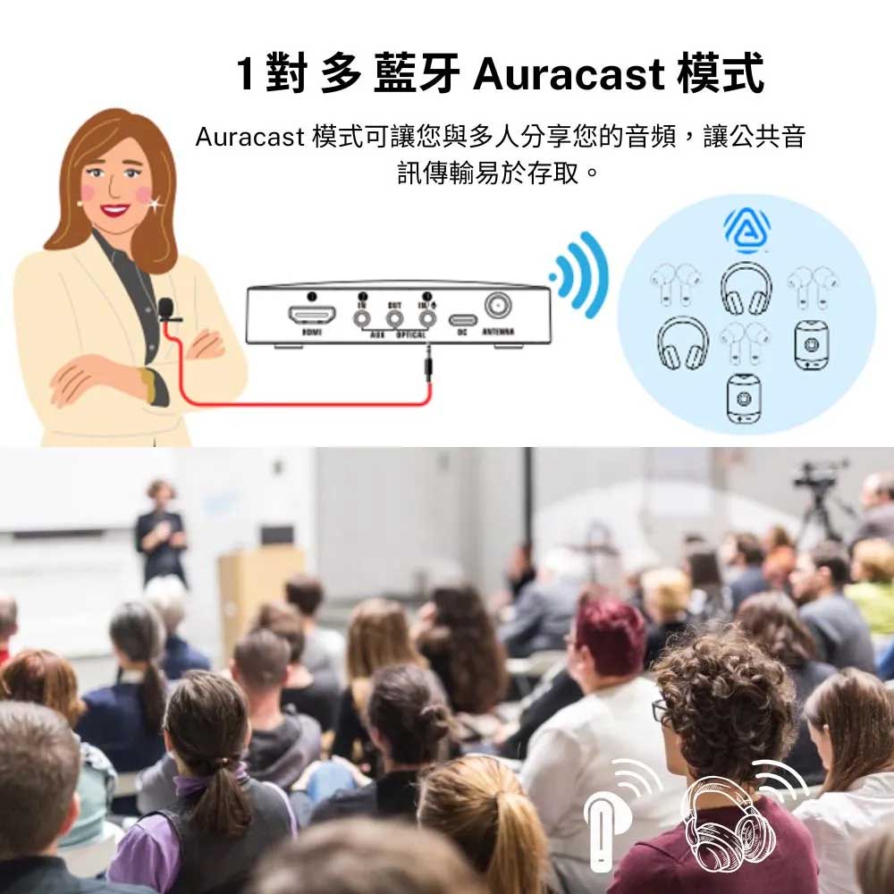 TV hearMore Auracast音訊發射器, , large