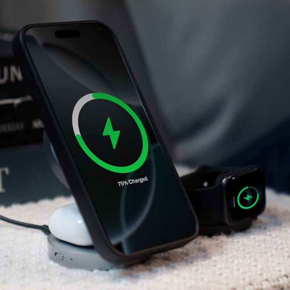 EcoFlow RAPID Mag Wireless Charging Station (3-in-1 Foldable) with Charger and USB-C Cable, , large
