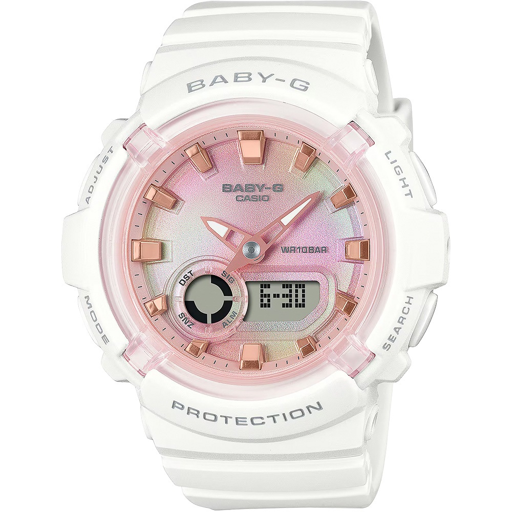 CASIO 卡西歐 BABY-G 扎染圖案雙顯手錶 BGA-280TD-7A, , large