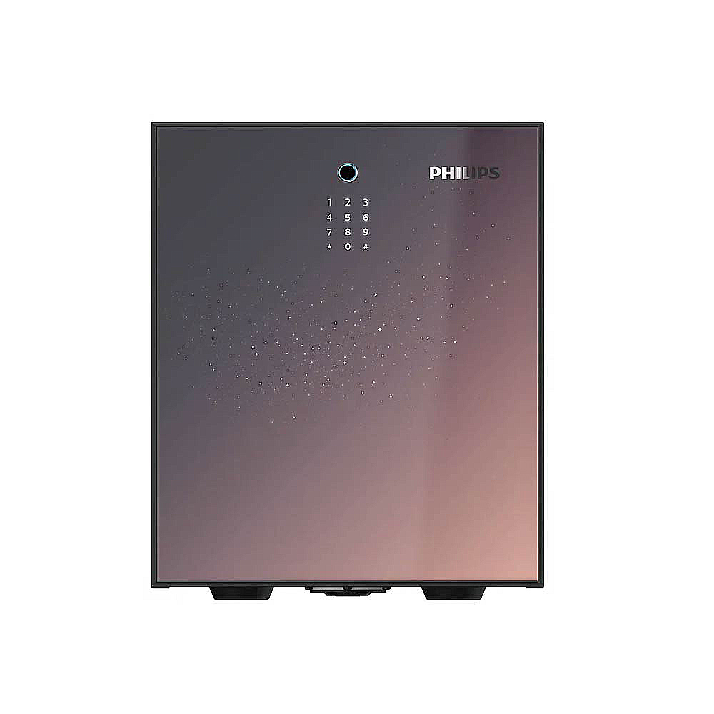 PHILIPS 飛利浦 智能 防火耐火 安全儲存 防火櫃 (指紋/密碼 /機械鑰匙) /台 SBX501-5C-銀河紫, , large