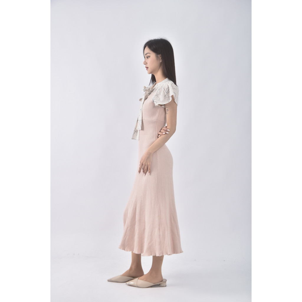 (S) redyazel收腰粉色綁帶洋裝二手衣, , large