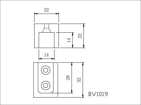 Square Pole Socket, , large