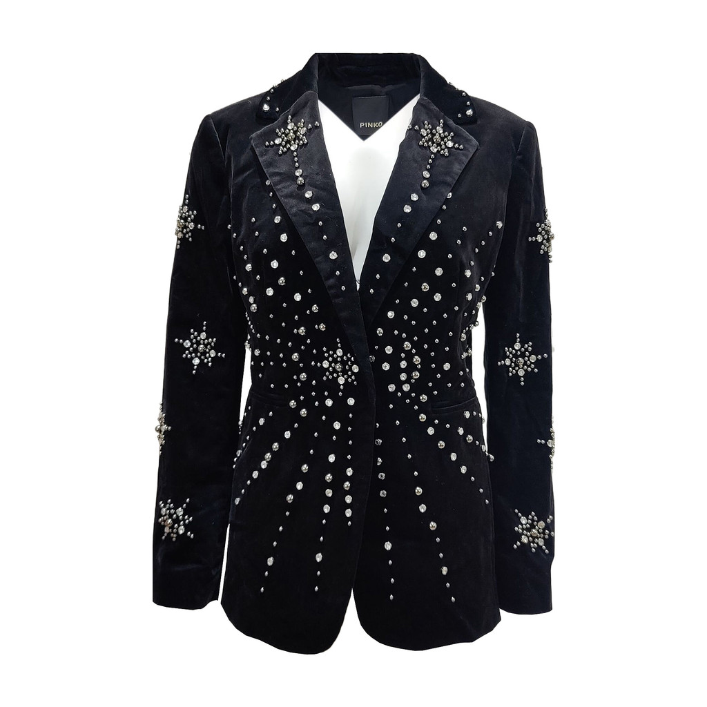 PINKO黑色光芒裝飾西裝外套