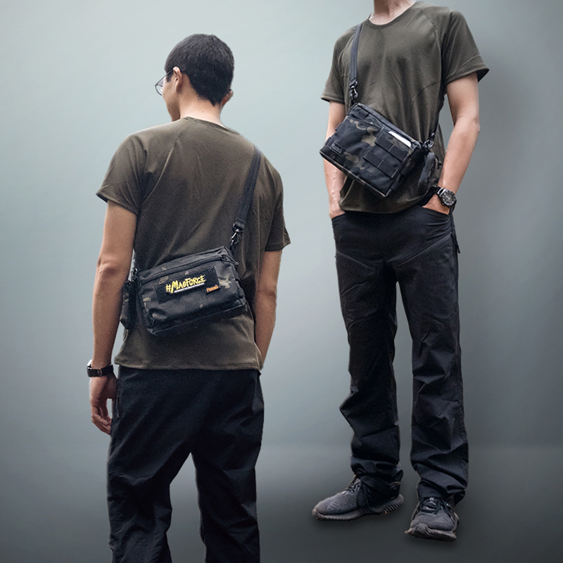 【MAGFORCE】馬蓋先小方側背包-【500D尼龍布-黑色】 戰術背包 側背包 單肩包 台灣製, , large