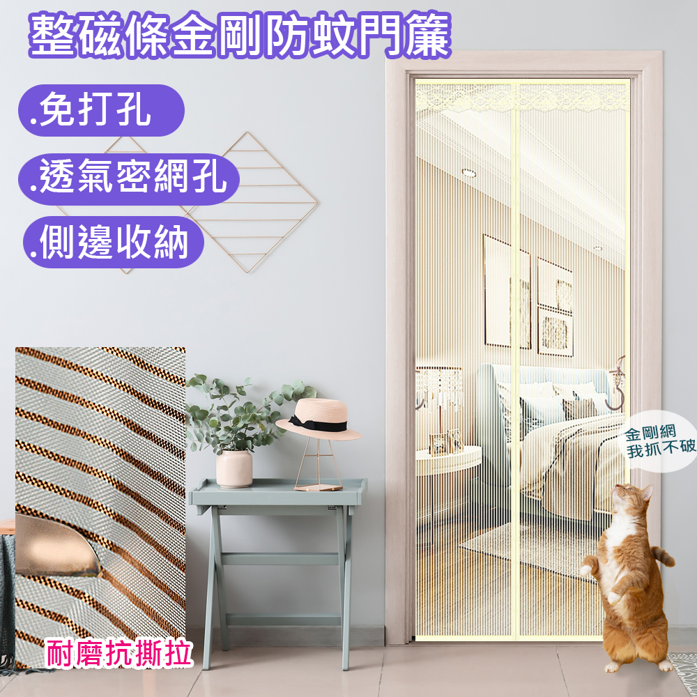 Magnetic screen door