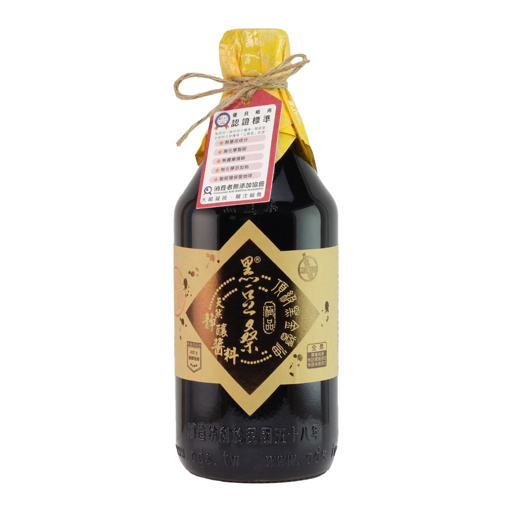 黑豆桑天然頂級黑金醬油-550ml, , large