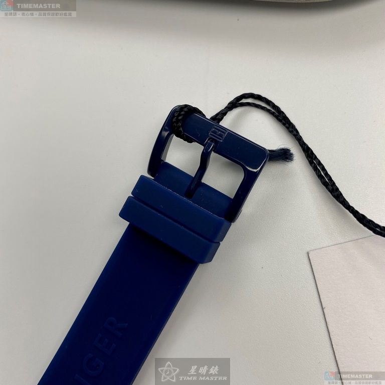 [星晴錶業]TommyHilfiger手錶,42mm,TH00035寶藍色錶面寶藍錶殼寶藍矽膠錶帶款, , large