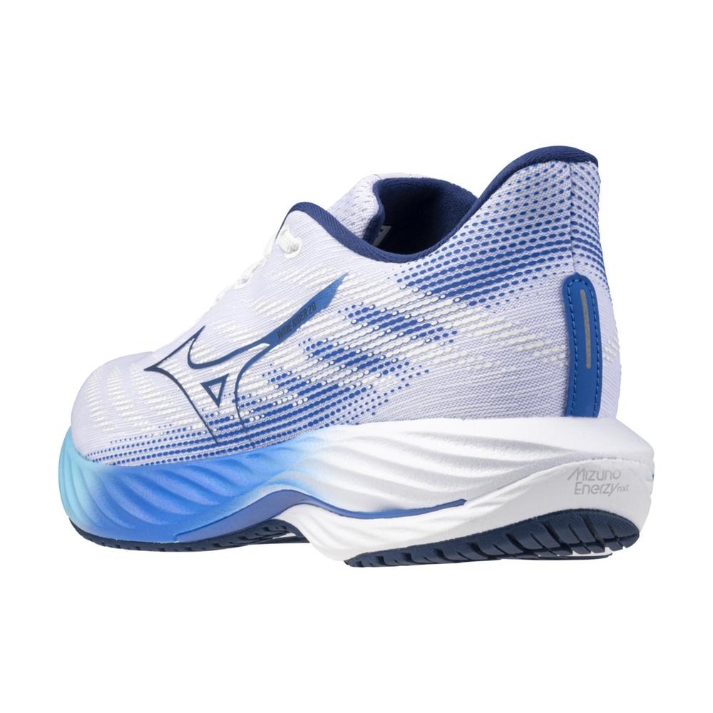 MIZUNO WAVE RIDER 28 男慢跑鞋 超寬楦 運動鞋 白藍 J1GC240401 【樂買網】, , large