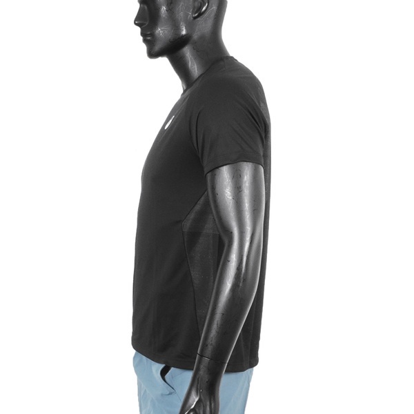 Asics Luminous 男 短袖 上衣 亞洲版 運動 路跑 透氣 快乾 輕量 黑 [2011C974-001], , large