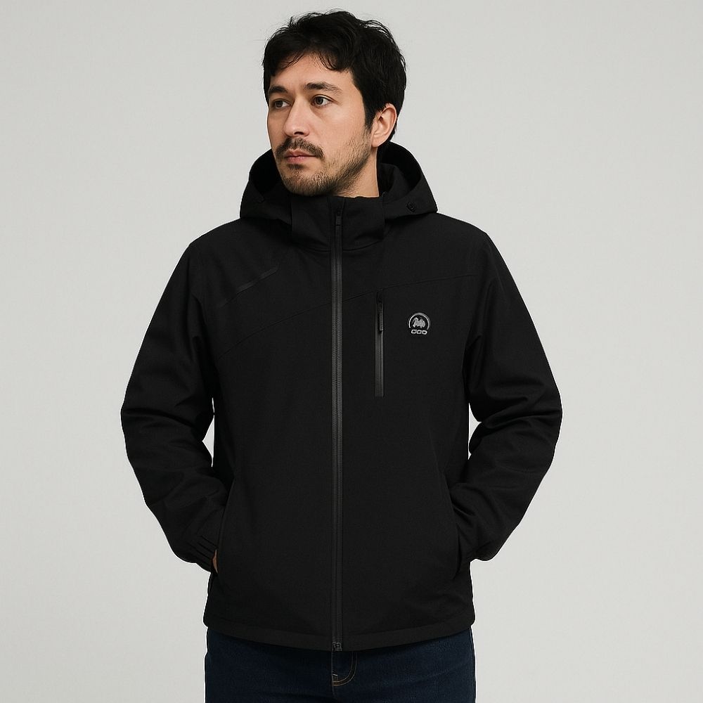 【億子洪】防水防風登山外套  一般款-黑7XL【1899】, , large