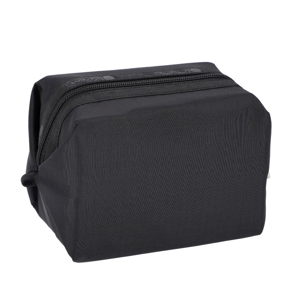 Lesportsac Small Zip Pouch 拉鍊收納包 化妝包 盥洗包 送禮 推薦(永恆黑), , large