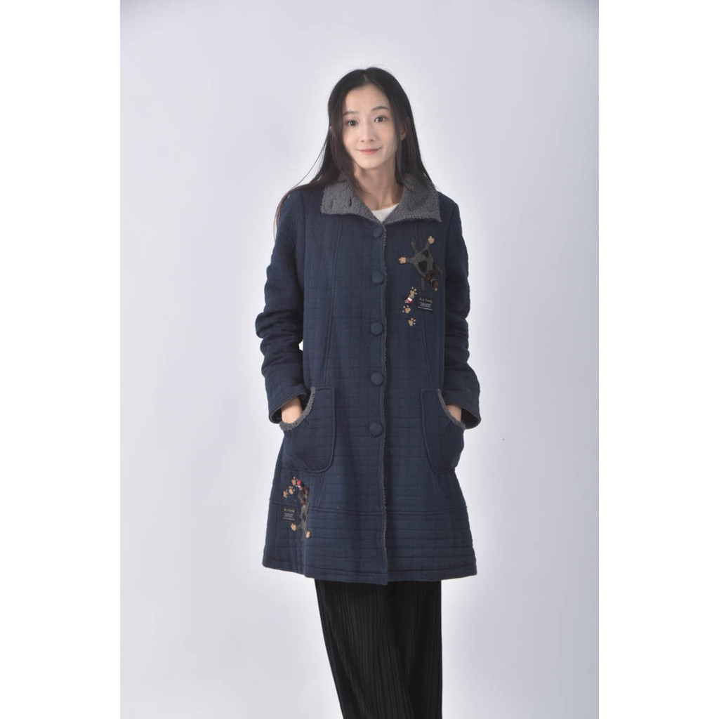 (XL) juju family格紋藍色外套二手衣, , large