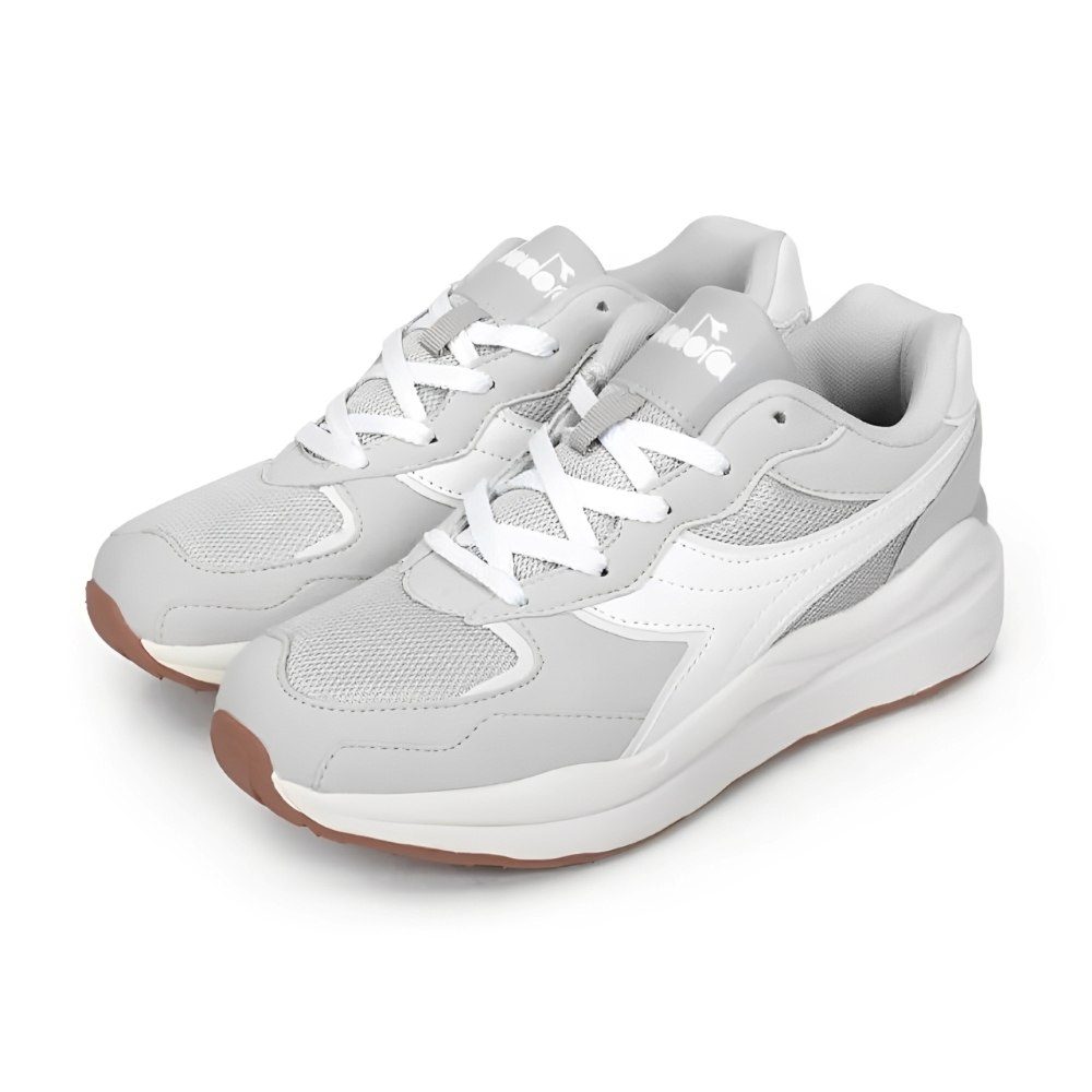 DIADORA迪亞多那 時尚運動女鞋 女運動鞋 休閒鞋 復古 輕量 透氣 保護後跟 反光 散熱 排濕 足弓支撐 黑 灰白, , large