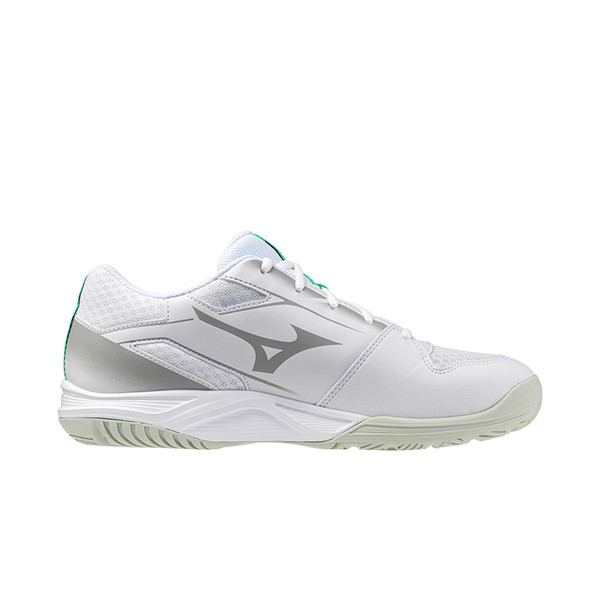 Mizuno Cyclone Speed 5 男 排球鞋 穩定 包覆 回彈 美津濃 白 灰 [V1GA258021], , large