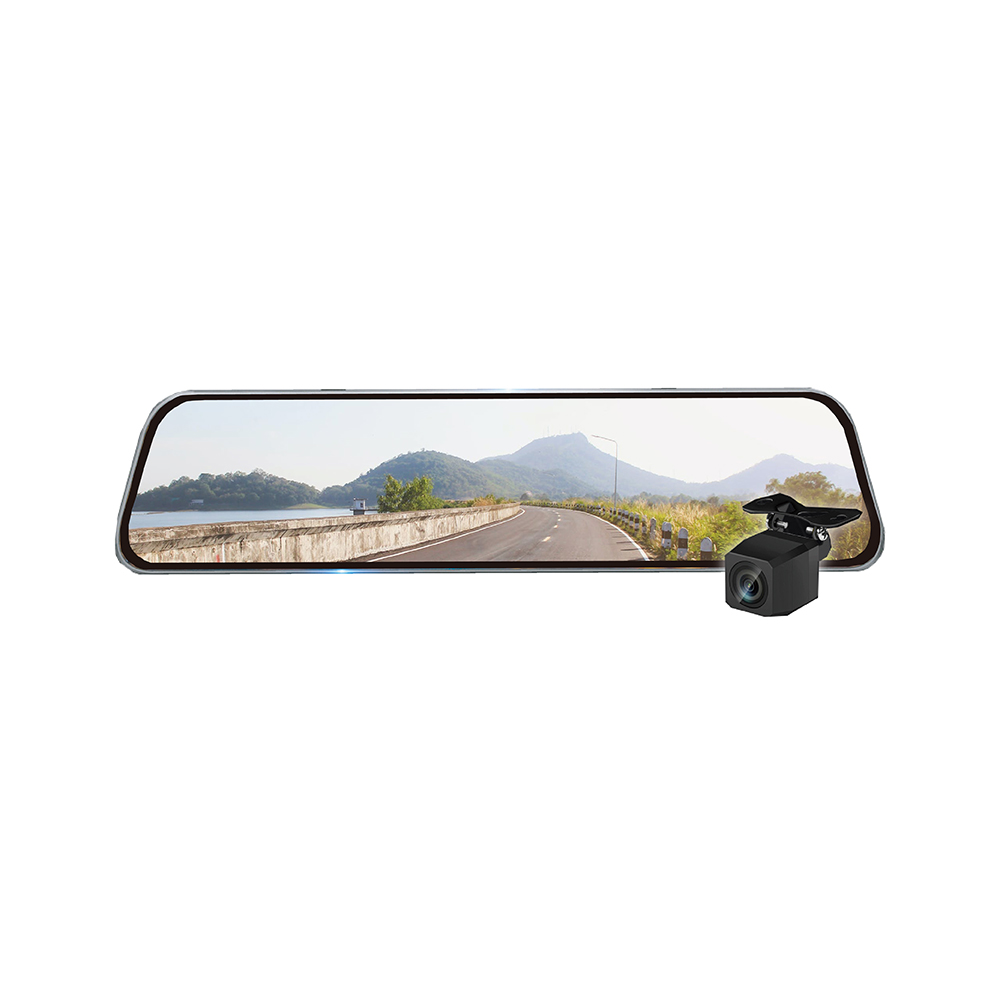 【MOIN車電】MX220D 12吋聲控全屏2K/1440P觸控電子式後照鏡行車紀錄器(贈32G), , large