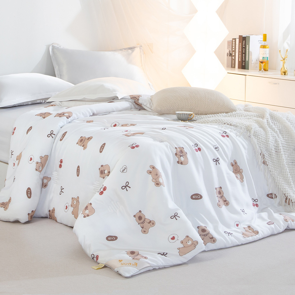 【Betrise貝翠絲】Cool Summer Childish Series 60-count 100% Tencel Quilt Children's Summer Quilt 100x120cm-Please note the color, if no note is made, it will be shipped randomly, , large