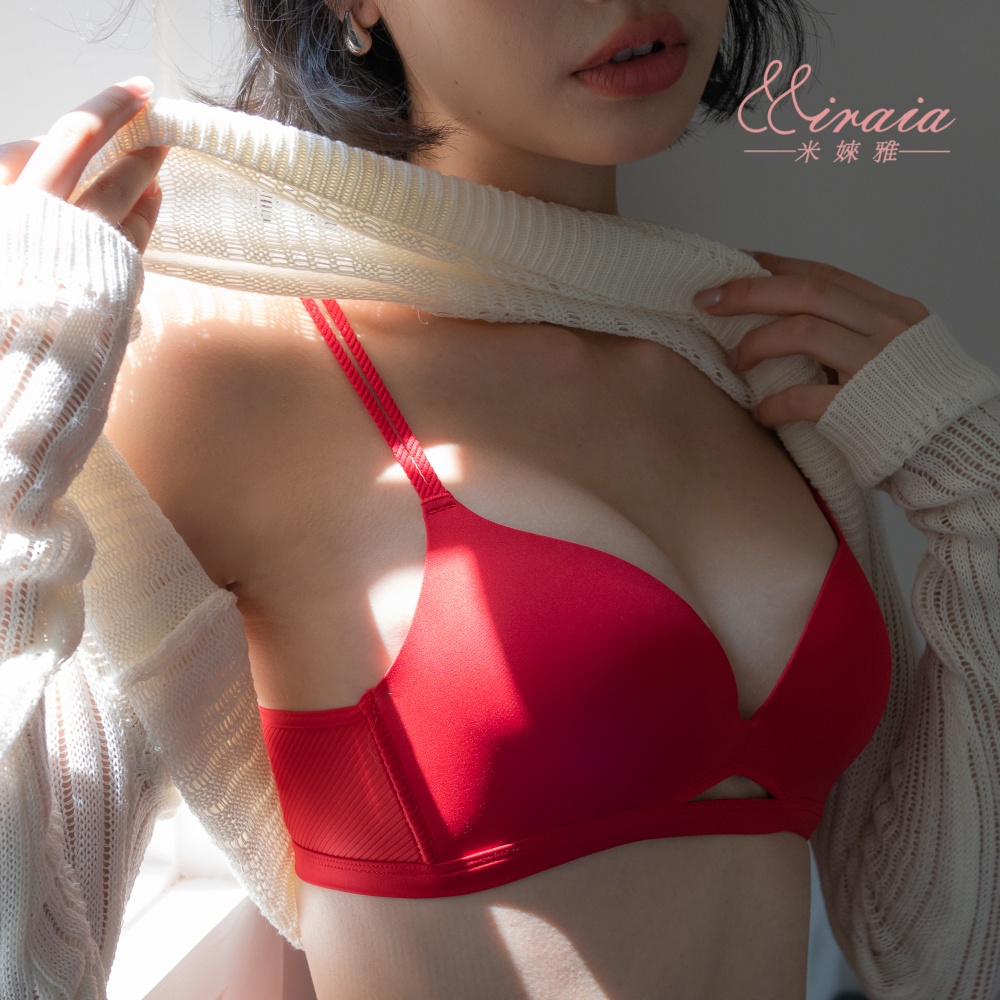[Miraia米婡雅]優雅氣質無痕內衣 (車縫工藝、無痕透氣、集中托高), , large