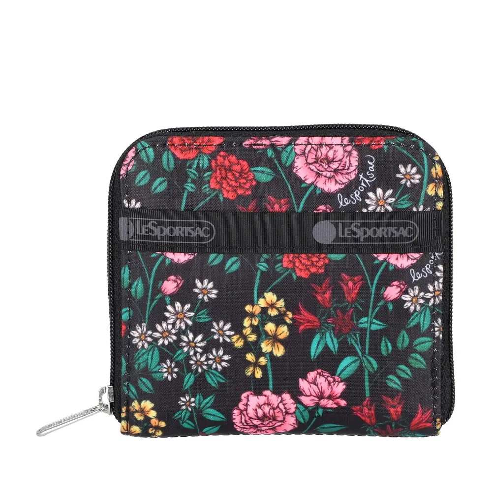 |快速出貨|Lesportsac Compact Zip Wallet 極簡輕薄錢包 送禮-馥郁花語, , large