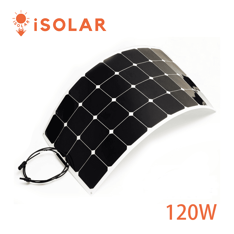 【iSOLAR】Flexible solar panel 120W, , large