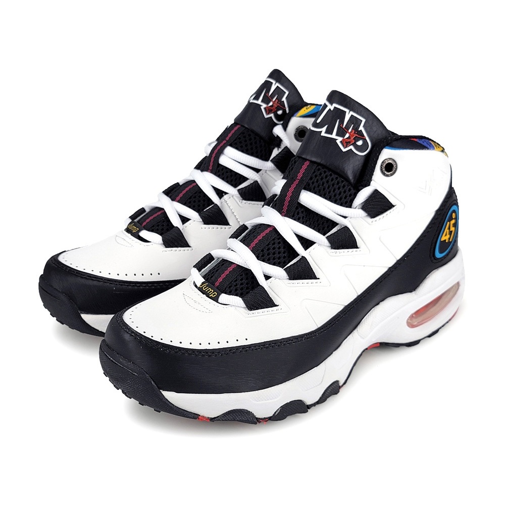 JUMP將門 高筒氣墊籃球男鞋 男運動鞋 籃球鞋 氣墊鞋 MIT台灣製造 輕量 透氣 抗菌 防臭 耐磨 止滑 白黑 黑, , large