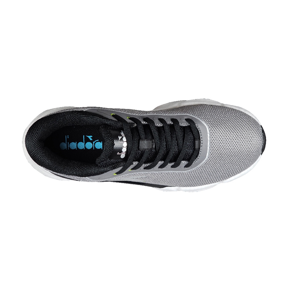 DIADORA迪亞多那 輕量慢跑鞋 男運動鞋 男鞋 寬楦 高腳背 透氣 吸衝 Q彈 緩震 穩定 服貼 足弓支撐 黑 灰, , large