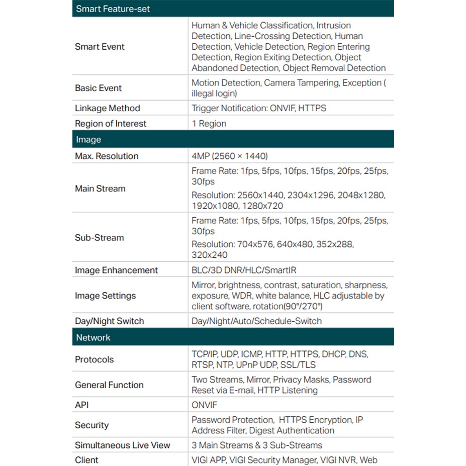 TP-LINK 昌運監視器組合 VIGI NVR1004H-4P 4路主機+VIGI C240 4MP全彩網路攝影機*2, , large