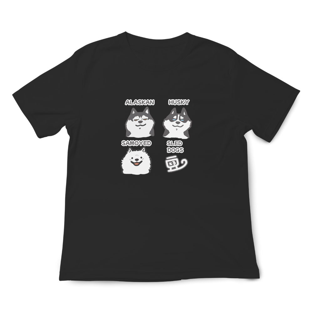 JZ TEE 雪橇三兄弟 印花短袖T恤, , large