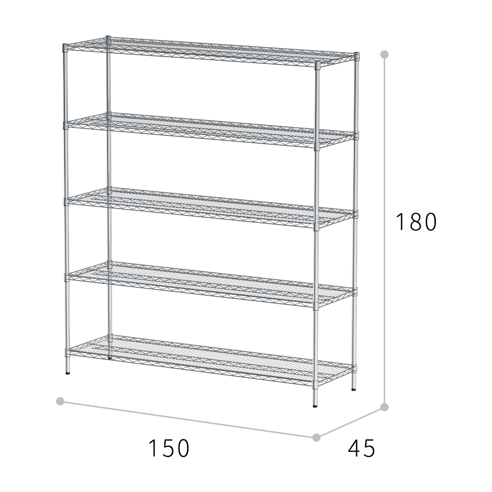 【Y HOUSE】150x45x180cm heavy-duty five-layer iron rack heavy-duty rack heavy-duty iron rack, , large