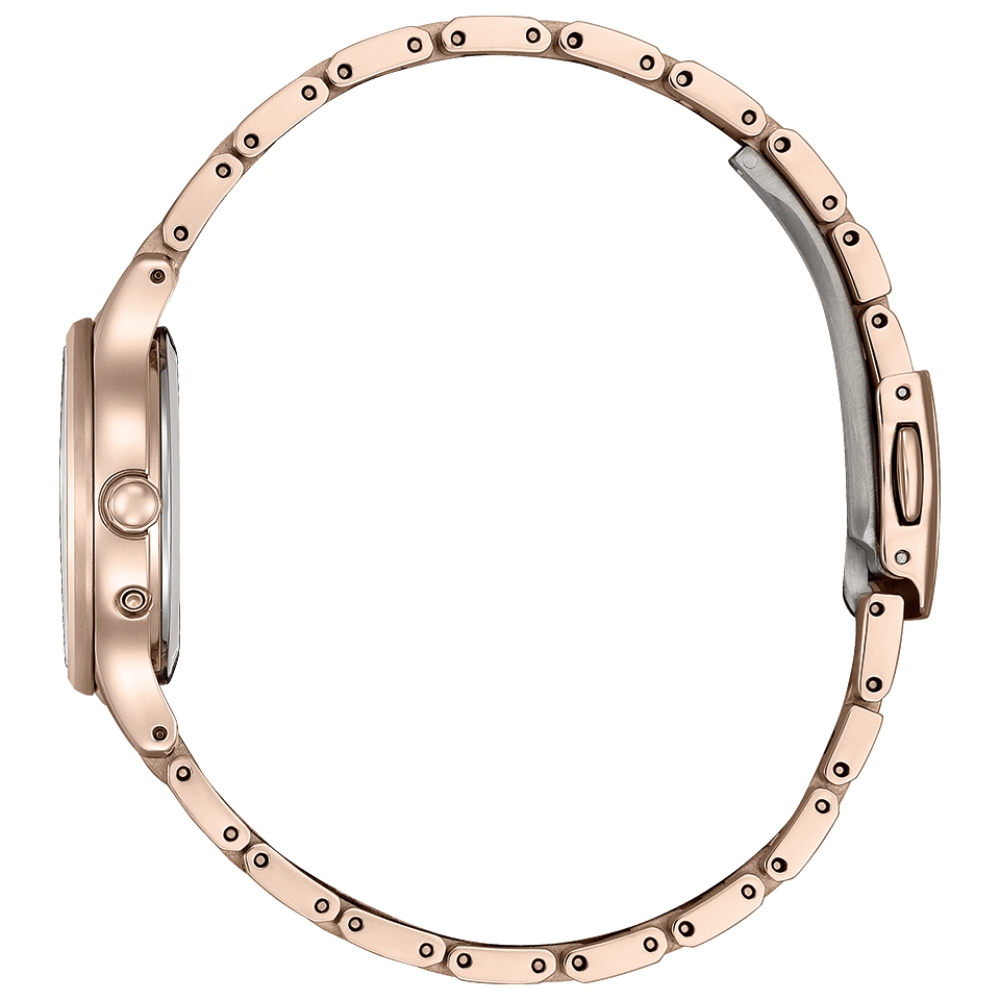 CITIZEN 星辰 XC 輕奢光限量款 晨光 光動能鈦金屬電波女錶 ES9497-61X, , large