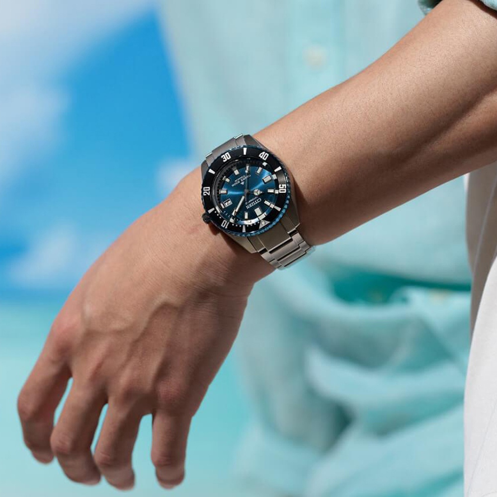 CITIZEN 星辰 PROMASTER 35週年限量 鈦 1977征服潛水機械錶 NB6026-56L, , large