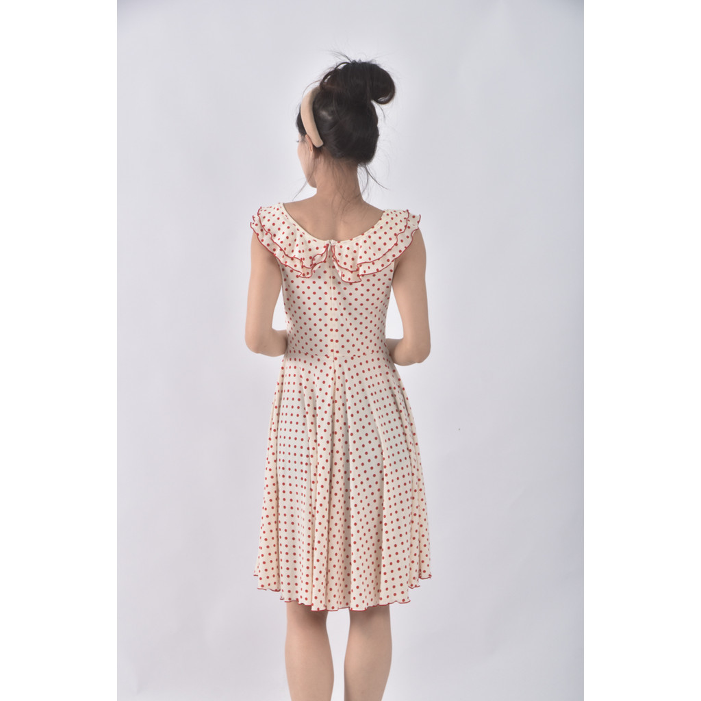 (S) blue label圓點紅色洋裝二手衣, , large