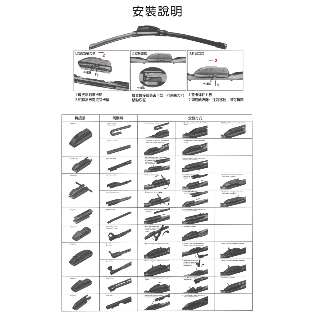 BLUECOL藍雀Aero-Flexible高彈性氣動軟骨雨刷18吋(455mm), , large