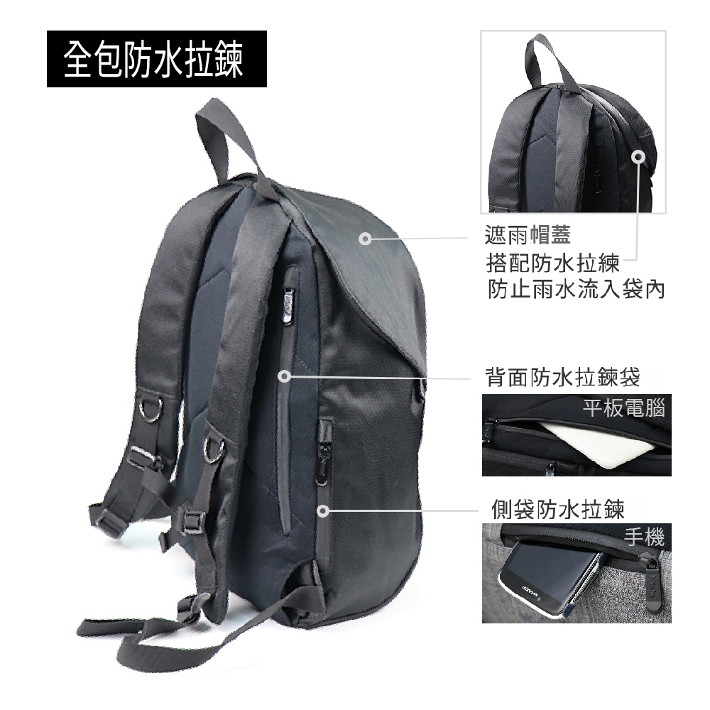 【Niche 樂奇】學生後背包 雙肩背包 防水後背包 24L N-5202, , large