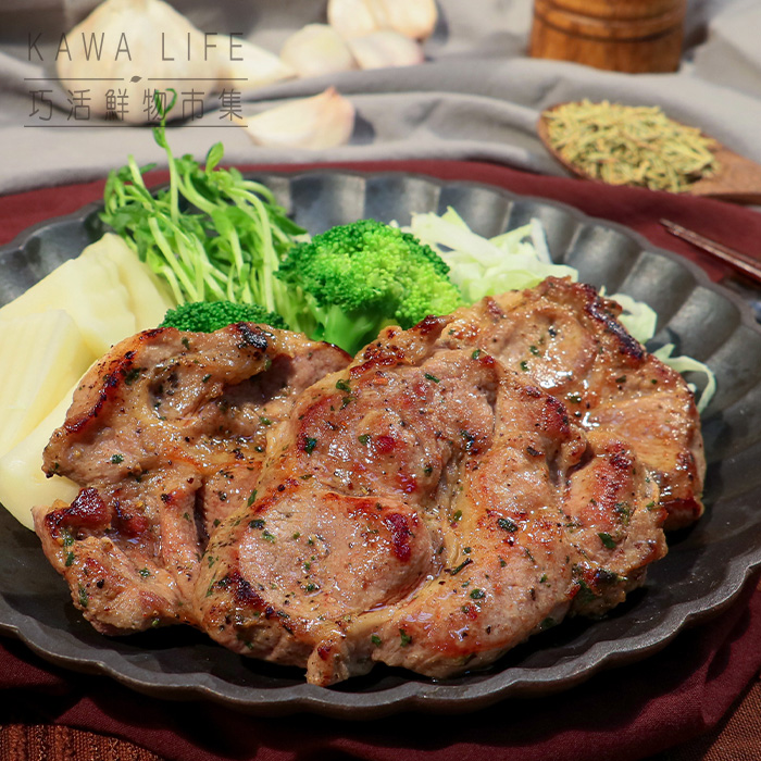厚切梅花肉排-義式迷迭香(300g), , large