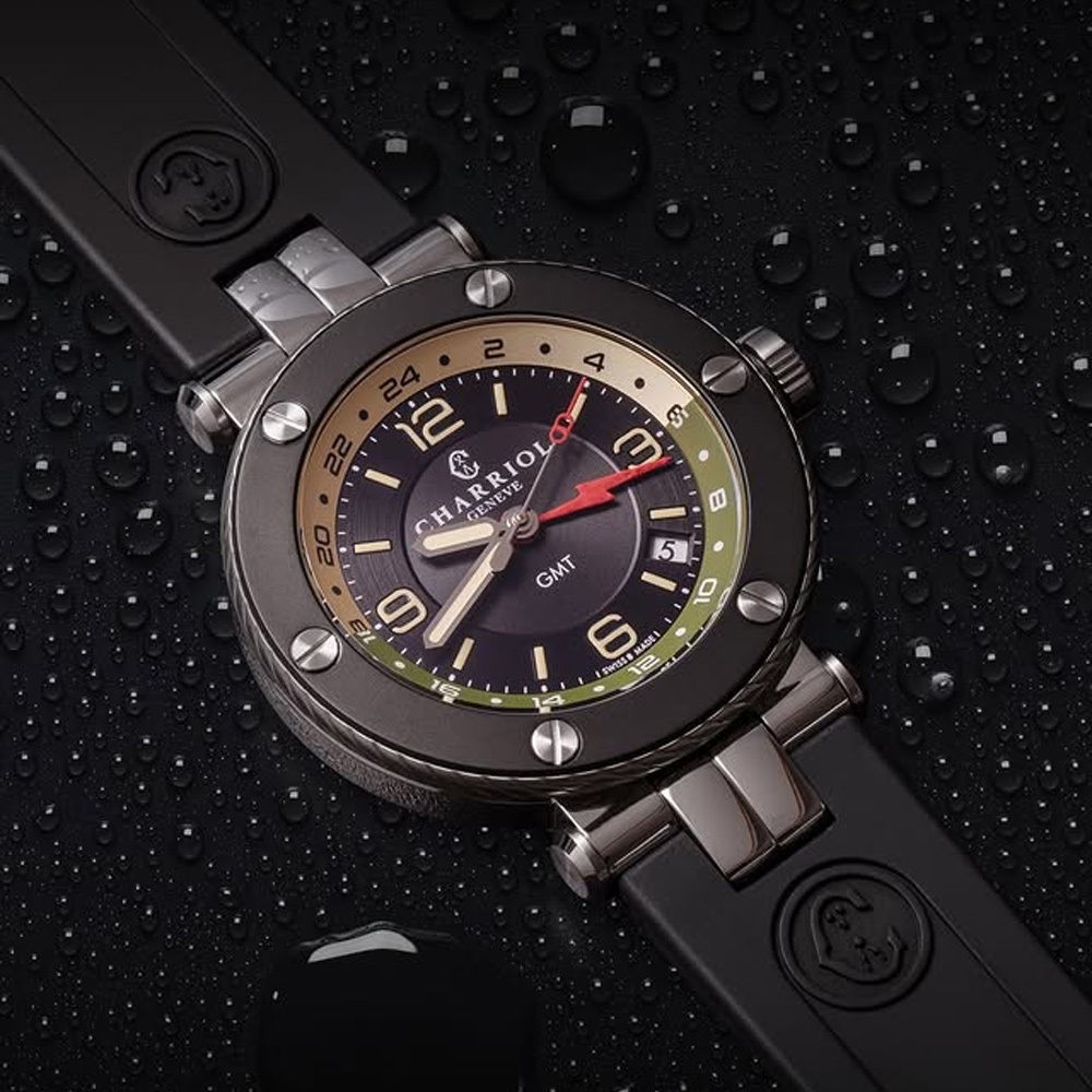 CHARRIOL 夏利豪 St-Tropez系列 限量GMT機械錶-41mm SG41ASB.142.A04, , large