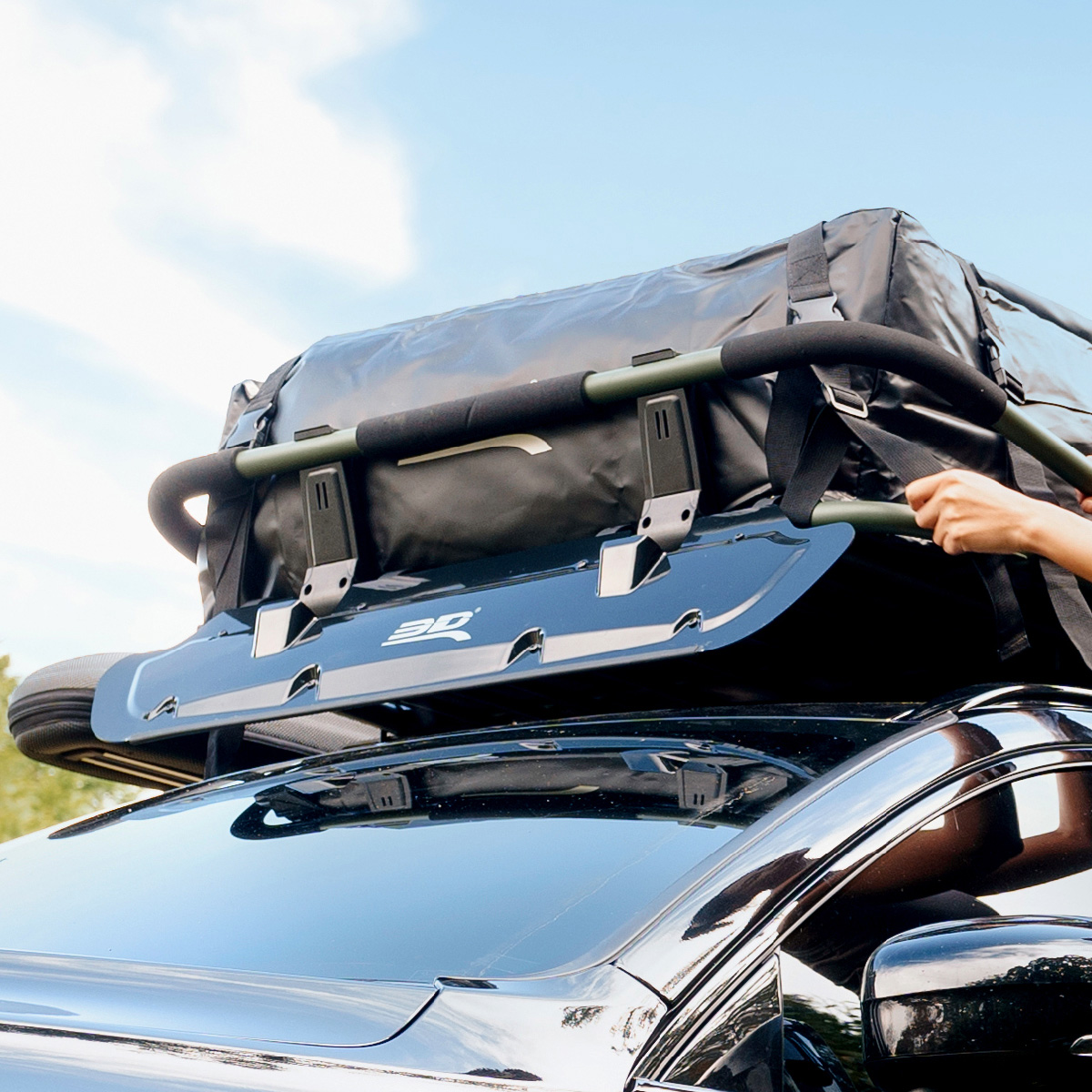 【3D OUTDOOR】可收折多功能車頂行李盤, , large