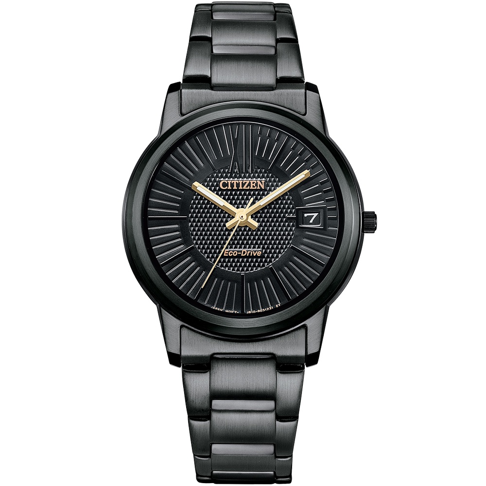 CITIZEN 星辰 光動能簡約大三針女錶-33.3mm FE6017-85E, , large