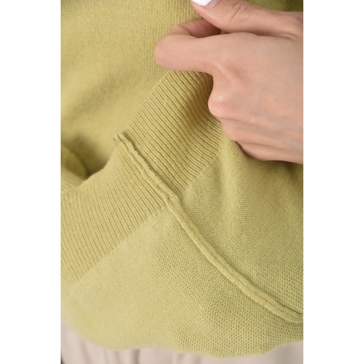 (L) miss studio質感圓領綠色長袖上衣二手衣, , large