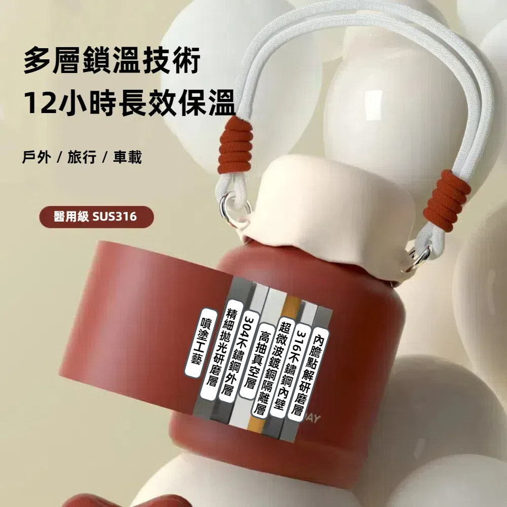 【A&R】吾家有貓316不鏽鋼燜燒不悶燒杯 680ML - 悶燒綠, , large