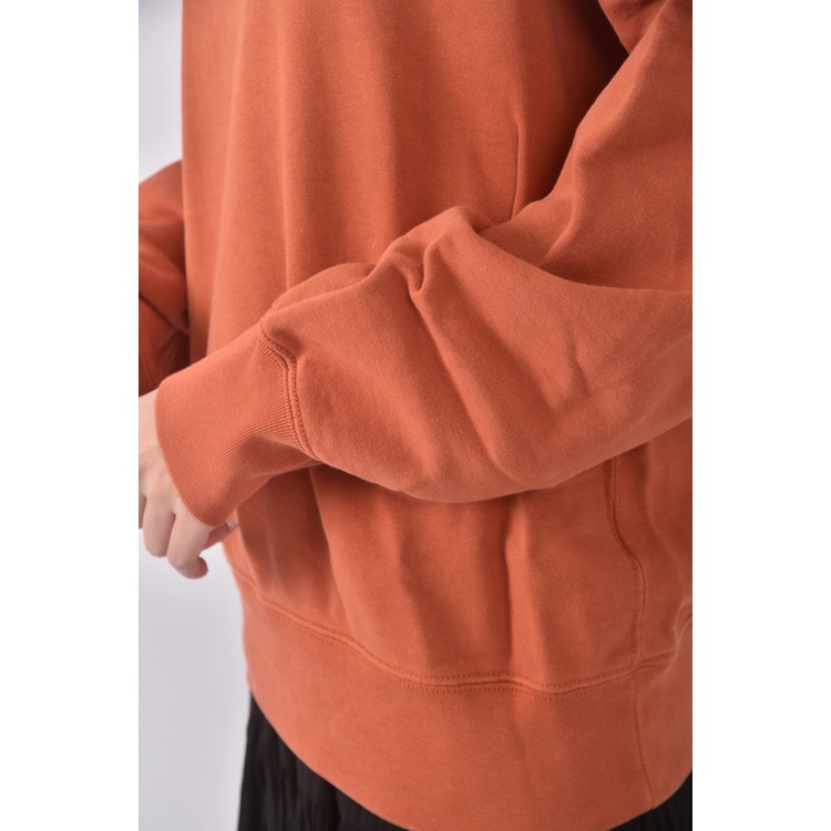 (S) uniqlo質感棉質橘色長袖上衣二手衣, , large
