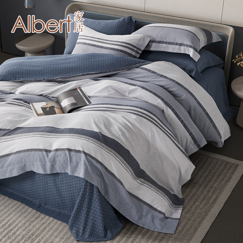 【Albert家居】天絲萊賽爾纖維床包+枕套組-雙人5尺 多款任選 (吸濕排汗/40支200織) A款, , large