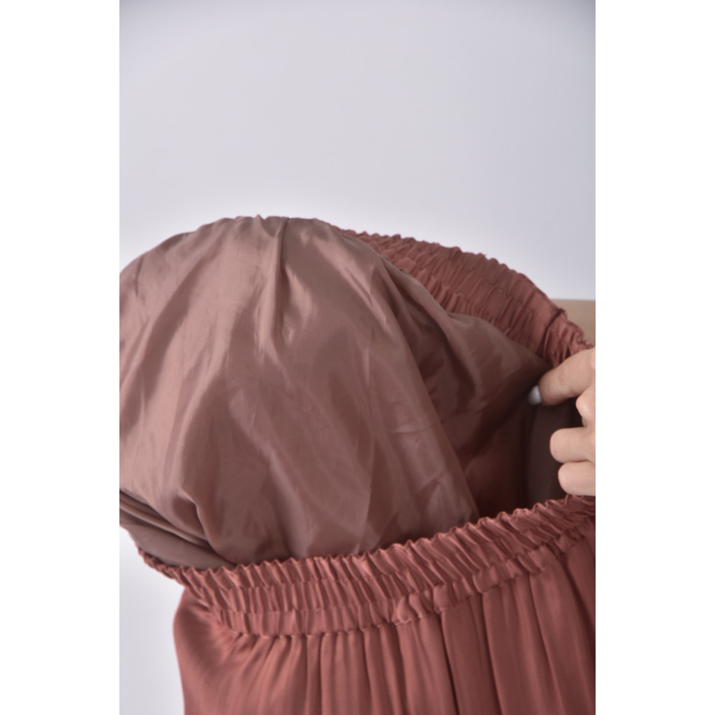 (S) 質感棕色長裙二手衣, , large