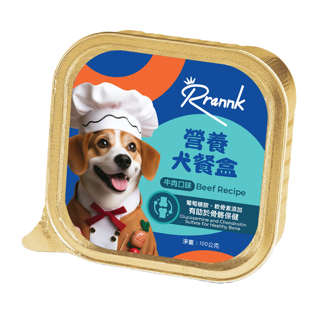 Rrannk瑞可營養犬餐盒-牛肉口味100g, , large
