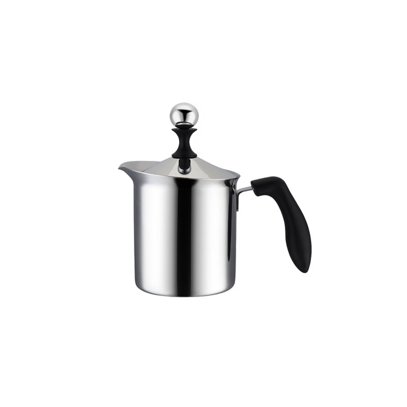 PEARL HORSE Single-Layer Milk Frother with Wooden Handle – 400cc – TA-S-08-400