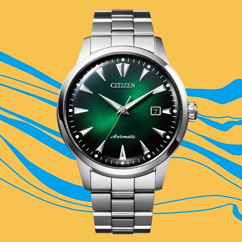 CITIZEN 星辰 限量 情人節推薦款 黑潮再現機械錶-41mm NK0007-88X, , large