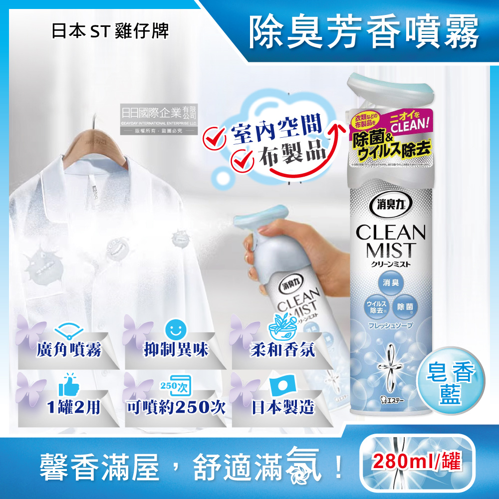 ST Shoshuriki Clean Mist 280ml Pink, , large