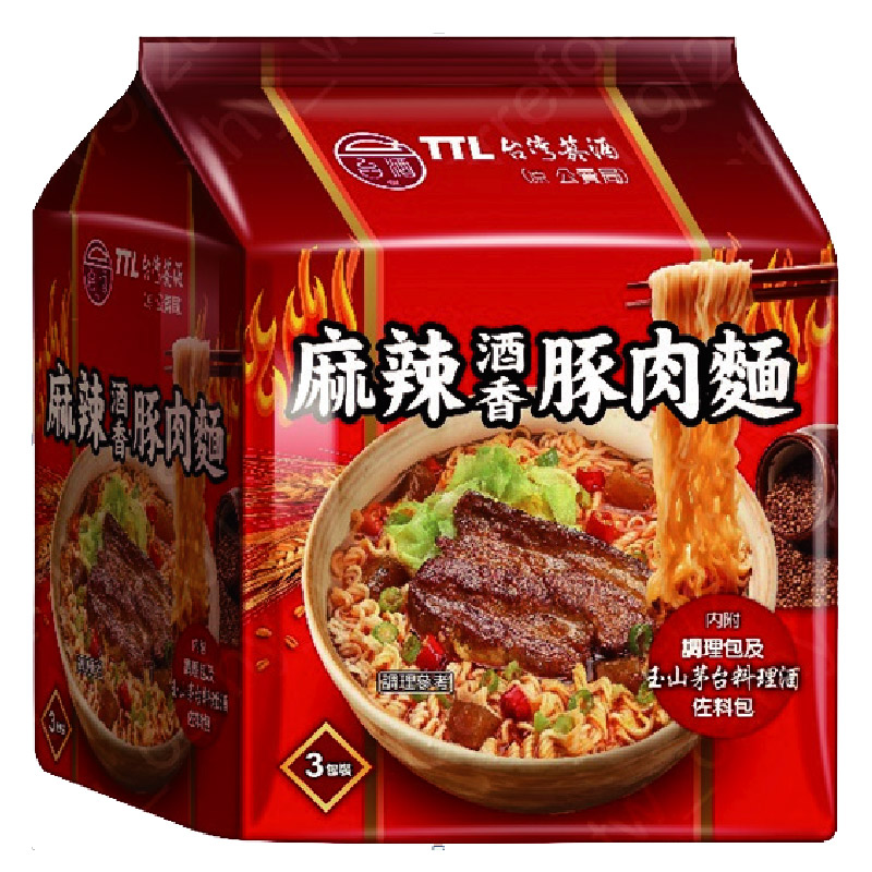 台酒麻辣酒香豚肉麵(包)200g, , large