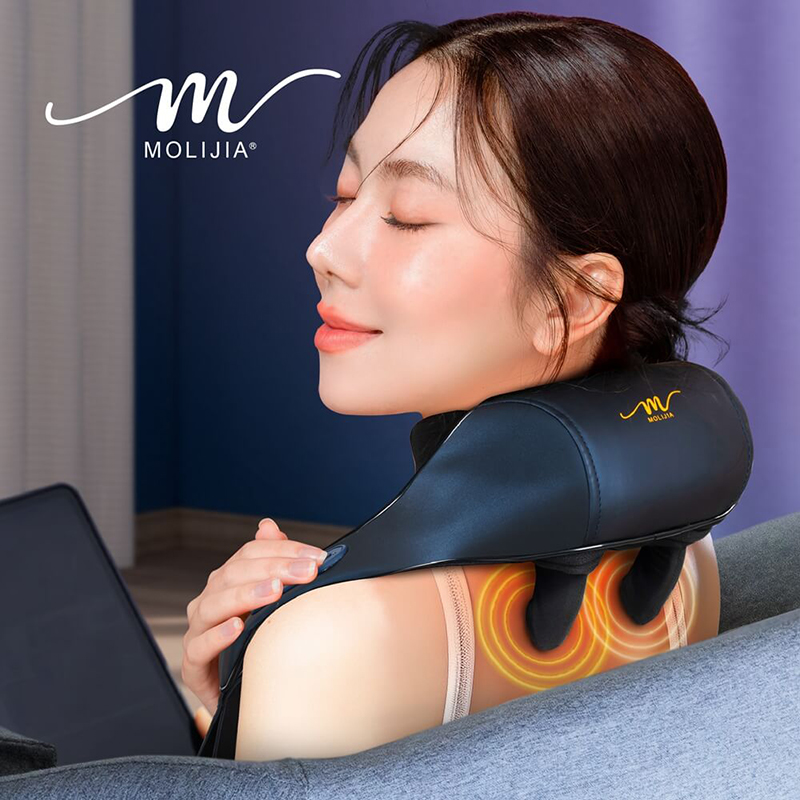 【MOLIJIA】M637 Wireless Hands-Free Rechargeable Shoulder and Neck Massager, , large