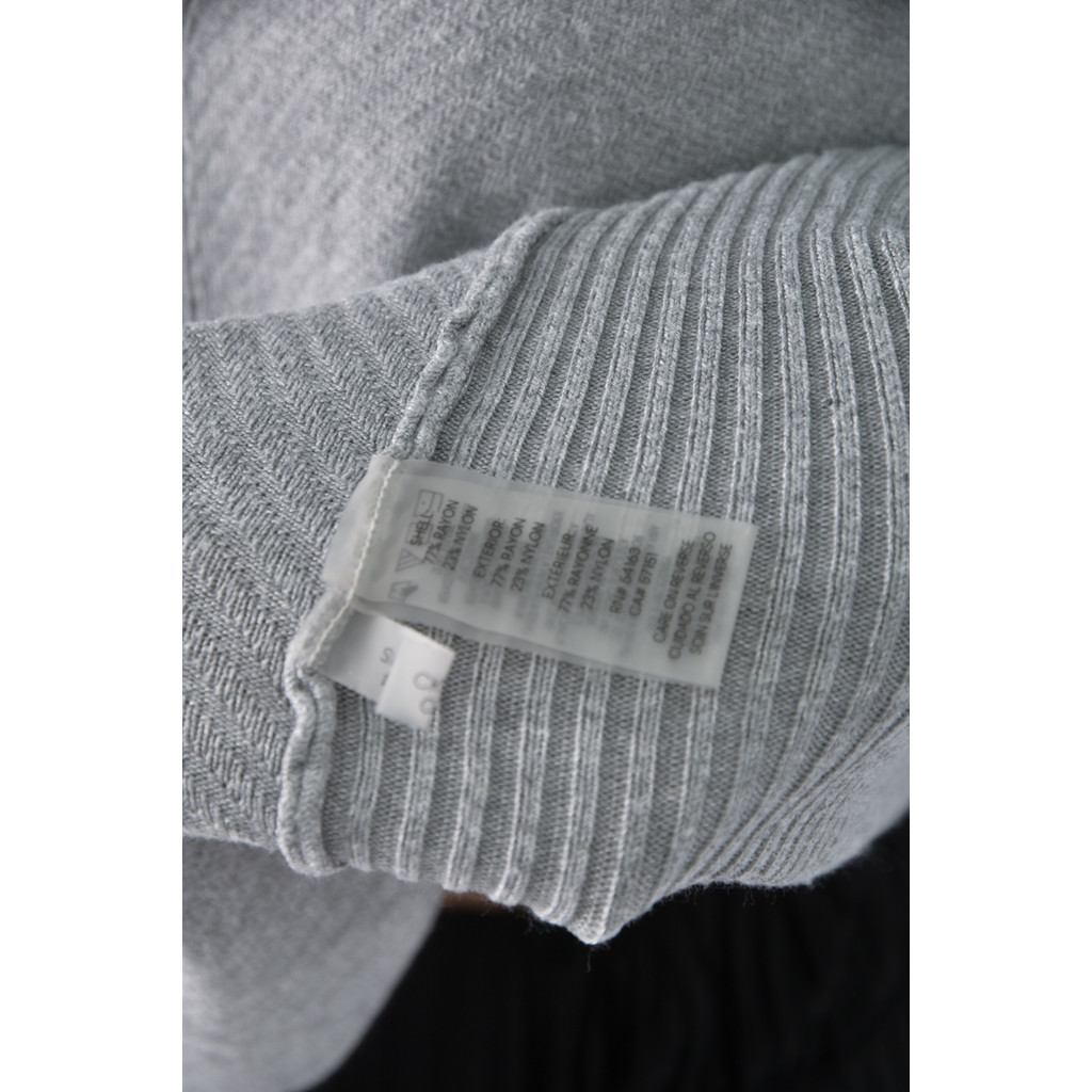 (M) calvin klein高領灰色長袖上衣二手衣, , large