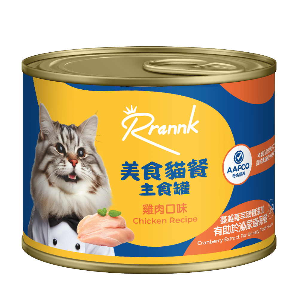 Rrannk瑞可美食貓餐主食罐-雞肉口味185g, , large